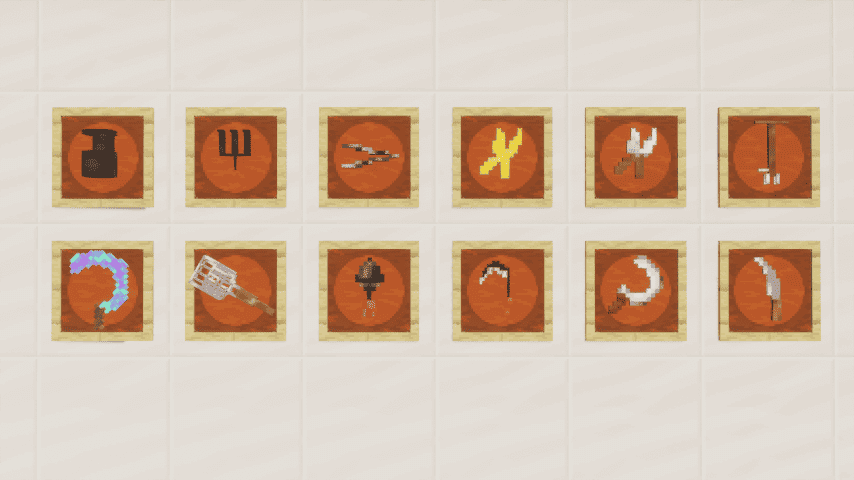 Harvesting tools with ability lore