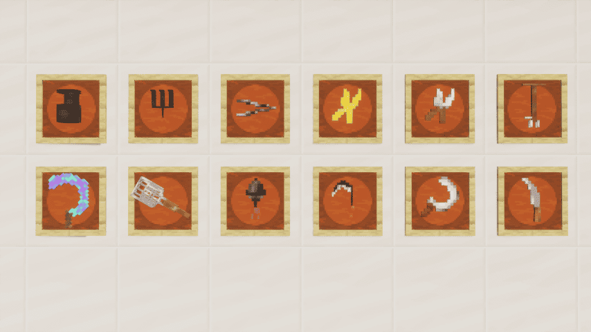Harvesting tools with ability lore
